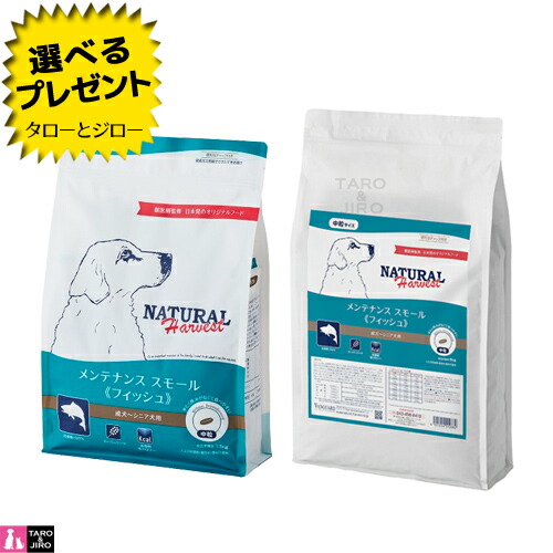 【尖んがり10倍】 【選べるおまけ付】 ナチュラルハーベスト 犬用 検査と修理 スモール 魚肉 組み入れる滋養分食 中粒 ドッグフード 素っ気ないボンネット