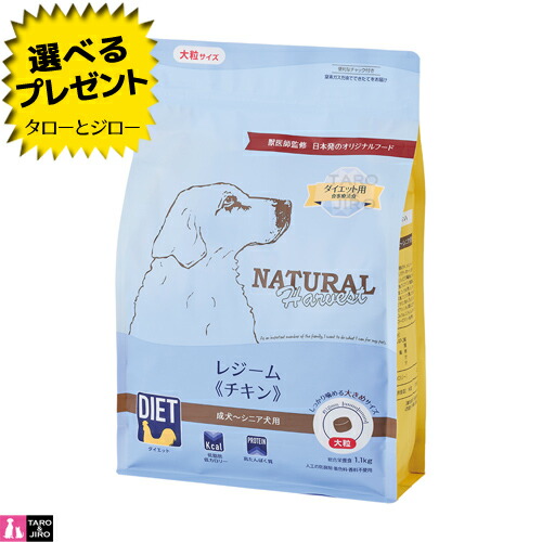 【尖んがり10倍】 【選べるおまけ付】 ナチュラルハーベスト 犬用 レジーム 意気地無し 大粒 食事制限用 召しあがる治療薬食 ドッグフード 素っ気ないボンネット