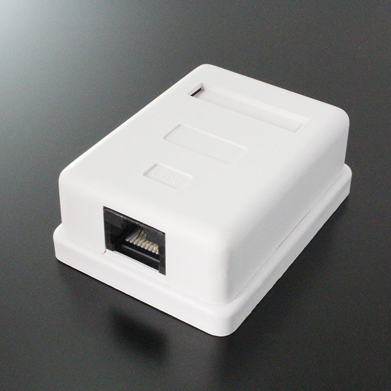 楽天市場】LAN用ローゼット CAT6/CAT5E対応 1ポートタイプ 情報 露出