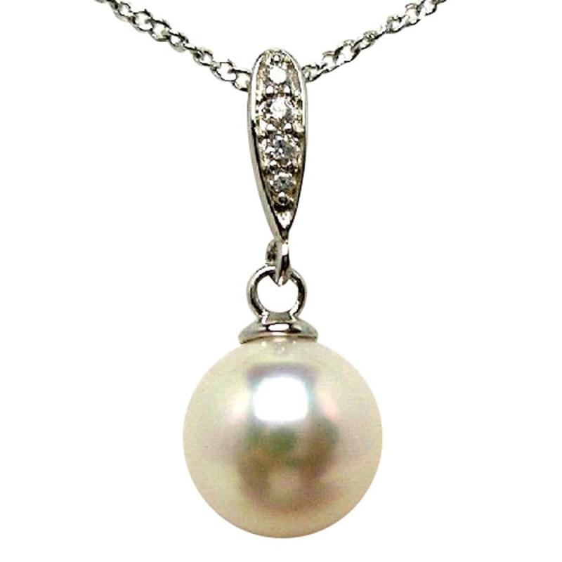 Isowa Pearl（伊勢志摩の真珠専門店 イソワパール） アコヤ真珠 ペンダント 約7.5mm ホワイトピンク シルバー 64514 7,974円