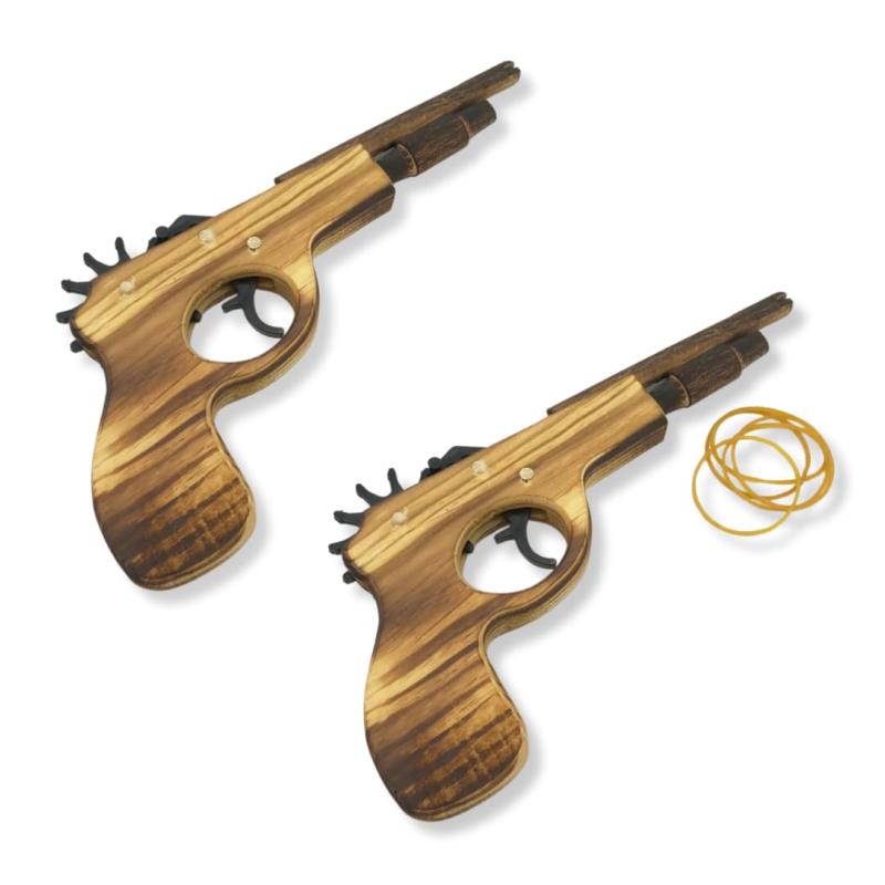 楽天市場】ゴム鉄砲 木製 連射 射的 おもちゃ 子ども 的当て 玩具 縁日