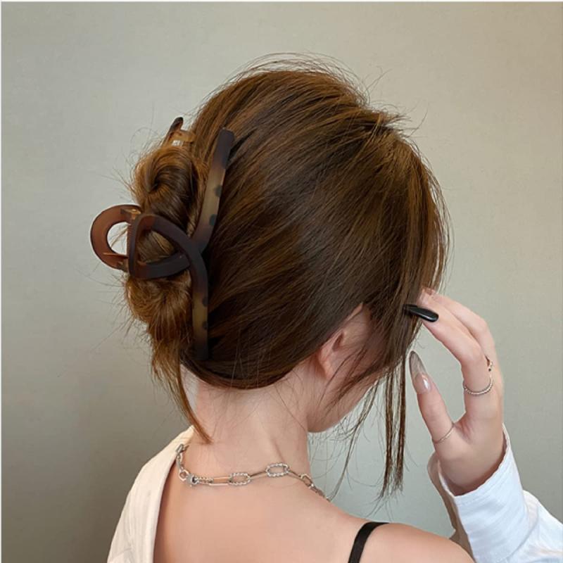 バンスクリップ ヘアクリップ オフィ バンスクリップ 大 大きめ ヘアクリップ オフィス シンプル ヘア