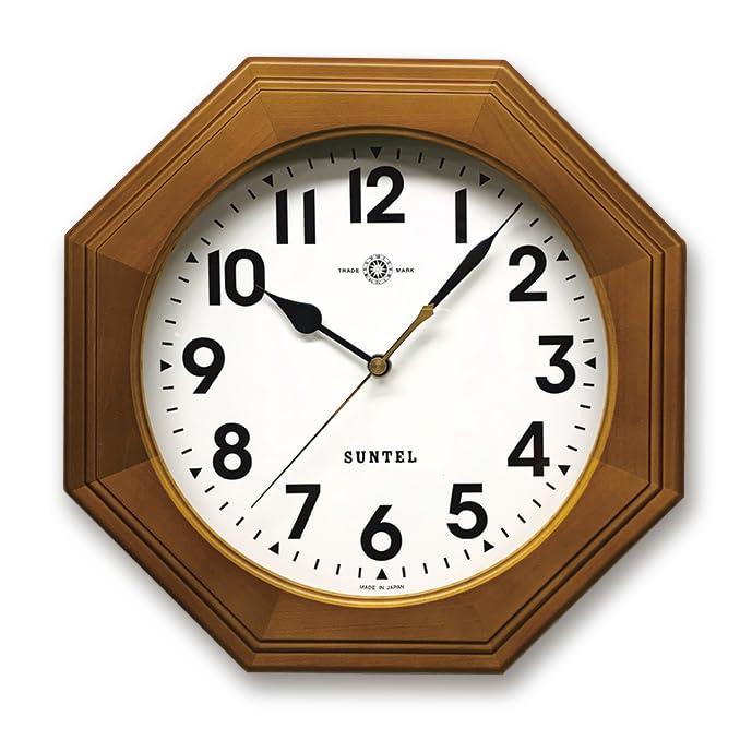 楽天市場】さんてる 天然木 シンプル スクエア 置き掛け兼用 電波時計