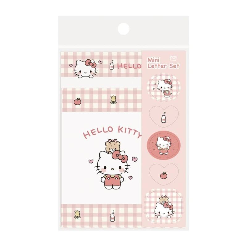 レア】ハローキティ レター セット1998年 可愛いハウスポーチ入り 新品