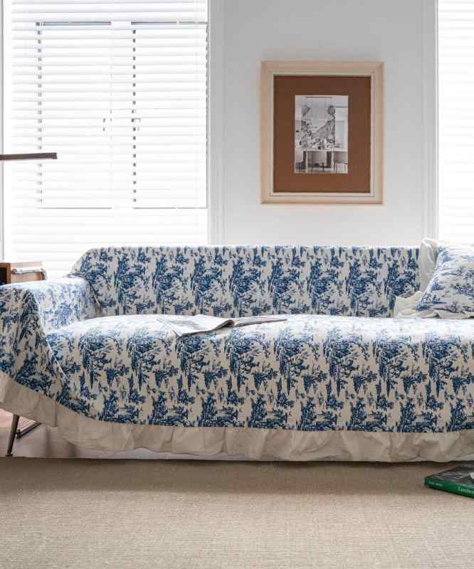 楽天市場】パッチワーク中掛けソファーカバー エレガントフラワー＜2人