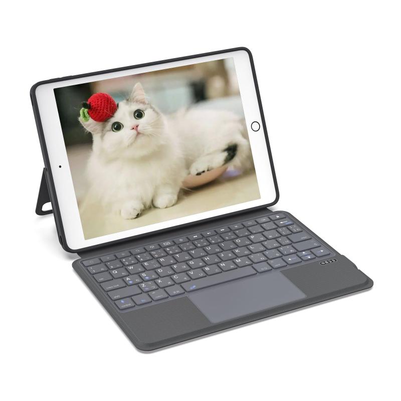 iPad 第9/8/7世代 キーボード付きケース Rucceko pro 10.5 air3 10.2/10.5インチアイパッド対応 磁気吸着 大きい高精度タッチパッド JIS日本語配列 bluetooth5.3キーボード ワイヤレス 2台のiPad O