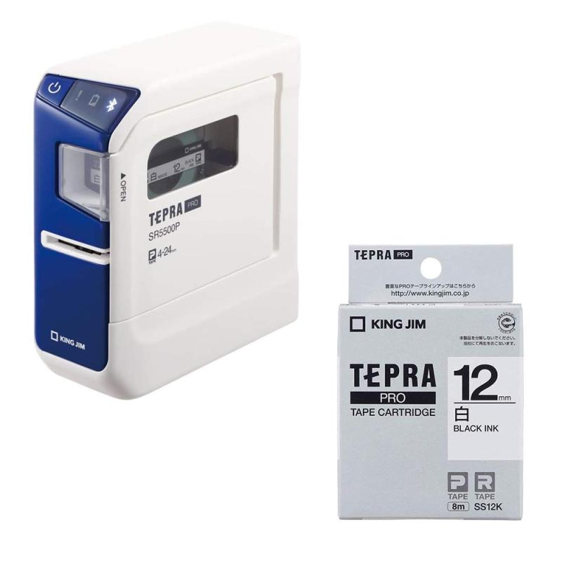【本体+テープセット】キングジム ラベルライター「テプラPRO」 SR5500P+SS12K