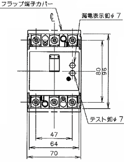 BJW3403 パナソニック 漏電ブレーカーBJW型(50AF 3P3E 30mA 40A) 木材