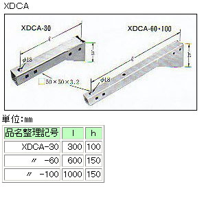 XDCA-100 イワブチ 専用柱槍出金具用アーム 芯付用|タロトデンキ