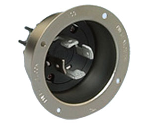 4625 アメリカン電機 フランジインレット 引掛形(60A、接地形3P、250V)