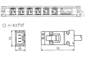 KC1246 アメリカン電機 マルチユースOA水道栓 抜止形×4+引掛形×2（馬具、3m、125V）