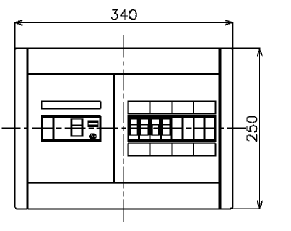 BQWB8544 パナソニック 住みか分電盤(ヨコ1列印字機 リミッタースペース無 4+4 50A)