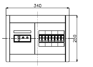 BQWB838 パナソニック 住みか分電盤(ヨコ1列印字機 リミッタースペース無 8+0 30A)