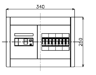 BQWB848 パナソニック 住みか分電盤(ヨコ1列印字機 リミッタースペース無 8+0 40A)