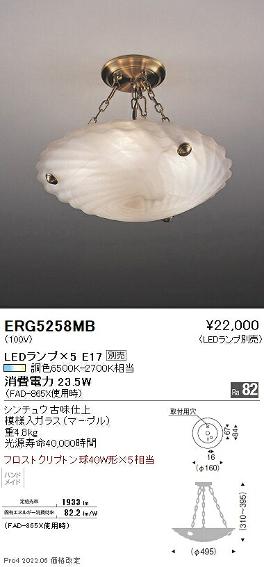 ERG5258MB 遠藤照明 最高限度【照明ランプ別売】