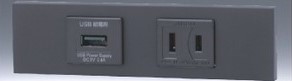 【受注品】KAG-2604：USB.5(SB) 神保電器 USBコンセントセット【代引き・キャンセル不可】