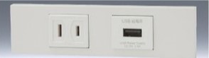 【受注品】KAG-2605：5.USB(PW) 神保電器 USBコンセントセット【代引き・キャンセル不可】