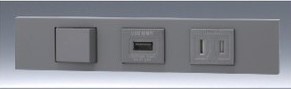 【受注品】KAG-3585：3.USB.5FSG 神保電器 3路USBコンセントセット【代引き・キャンセル不可】