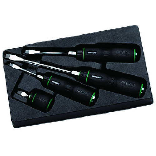 NTD1M04 ネプロス 脂柄マイナスドライバセット［4本組］ 京都機械工具