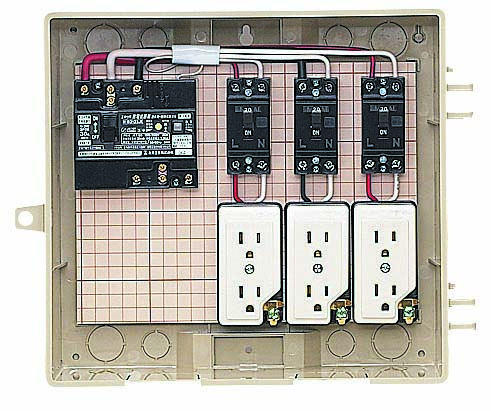 C12-3C 未来工業 屋外電力用仮設ボックス(透明蓋)本体色ベージュ