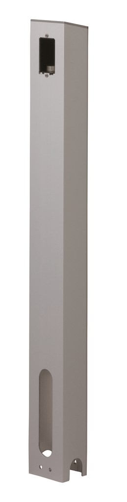 MRPDS-1 未来工業 給電ポール・D コンクリート埋設用 ショート 地上高604mm シルバー色【土中埋設は埋設金具が必要】