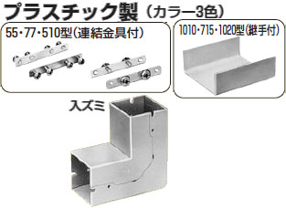 PDIS-1020 未来工業 可塑性物質導管用合わせ目(入ズミ・1020型)薄墨色