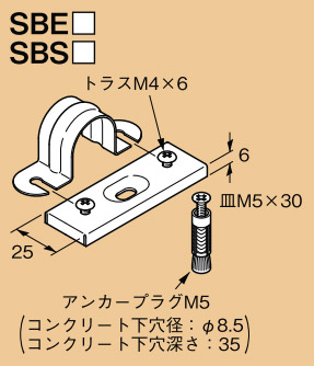SBS16V ネグロス ワールドダクター サドルベースキット(ステンレス鋼、20個入)｜タロトデンキ