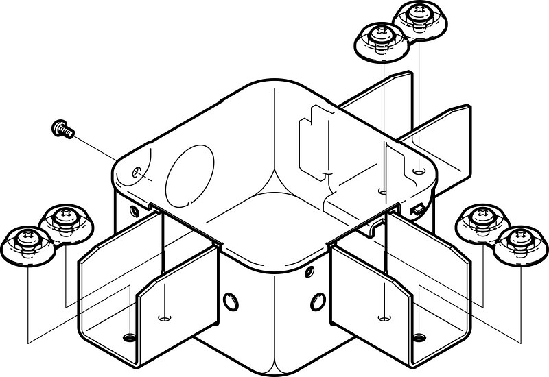 【受注品】S-DB2TN ネグロス 分岐ボックス ステンレス【代引不可】【キャンセル不可】