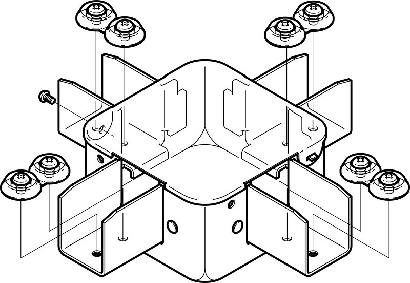 【受注品】S-DB2XN ネグロス 分かれ出るボックス席 ステンレス鋼【代引不可】【とり止める不可】