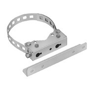 PM-623 日東工業 ポール用金具(鉄製、ポール径φ170mm〜230mm、ヨコ幅600mm)