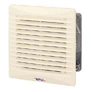 RSLP-12KRCES 日東工業 電磁遮蔽物(EMC)遣りかた換気ファン付R形ルーバー AC100V、120×120×10粍、皮膚軟化剤色
