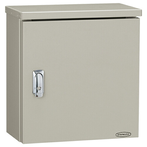 SO16-34A 日東工業 ステンレスボックス(屋根付、木製基板付) ライトベージュ塗装、フカサ160mm