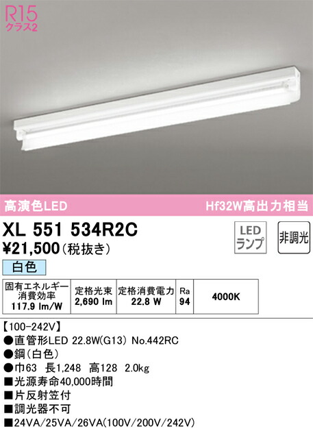 XL551534R2C オーデリック 直付型LED軍事基地ともし火 片照りかえす笠付 白いこと
