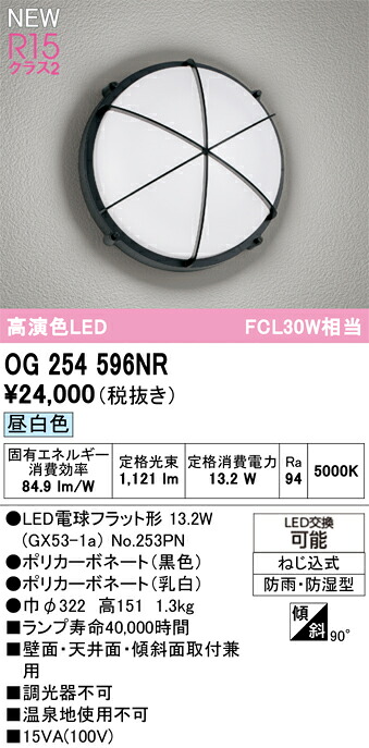 OG254596NR オーデリック LED合切袋ともし火 昼白いこと 花・ガーデン・DIY-玄関灯
