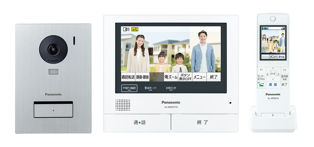 VL-SWE710KS パナソニック 無線電話管する付テレビドアホン 3-7印字機 ワット数吊りひも式