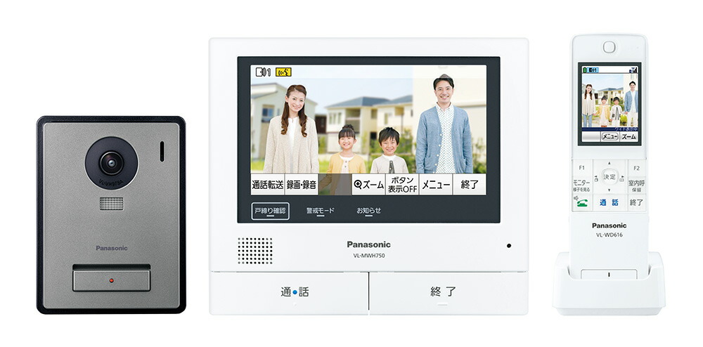 VL-SWE750KF パナソニック ワイヤレスモニター付テレビドアホン 3-7タイプ 電源コード式