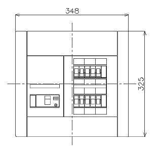 BQW85102 パナソニック 住宅分電盤 [リミッタースペースなし] 露出・半埋込両用形(10+2 50A)｜タロトデンキ