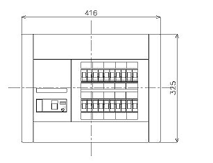BQW8520 パナソニック 住み家分電盤 [リミッタースペースなし] 見せびらかす・半埋込両用形(20+0 50A)