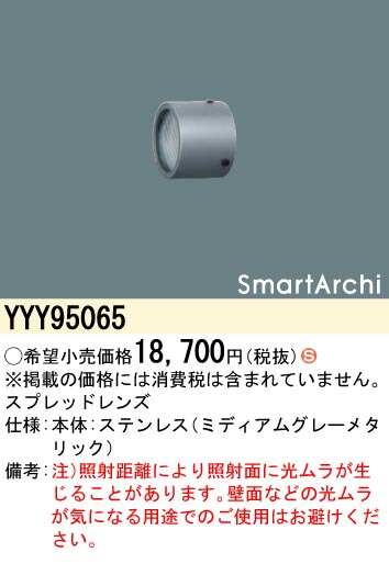 【受注品】YYY95065 パナソニック スプレッドレンズ ステンレス製【適合機種注意】【代引・キャンセル不可】
