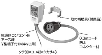 GRPD11015BC テンパール工業 漏電保護プラグ(2P・1E・10AF・10A)【メーカー生産待ちのため納期未定】