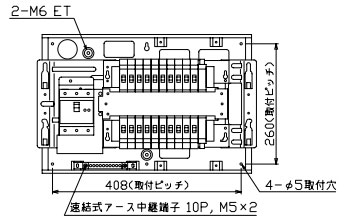 MAB310202F テンパール工業 住宅用分電盤(扉付、埋込形、20+2、100A)|タロトデンキ
