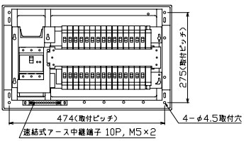 MAB310302 テンパール工業 住宅用分電盤(扉付、露出・半埋込形、30+2、100A)｜タロトデンキ