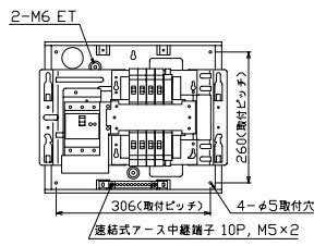 MAB33082F 拾パール産業 住み家用分電盤(扉付、埋込形、8+2、30A)