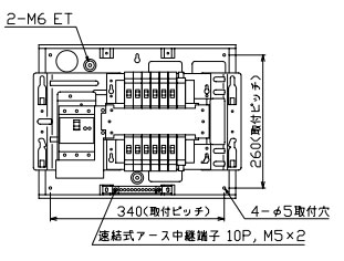 【受注品】MAB35122F テンパール工業 住宅用分電盤(扉付、埋込形、12+2、50A)【代引き・キャンセル不可】