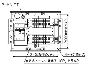 MAG31016F テンパール工業 住宅用分電盤(扉付、埋込形、16+0、100A)｜タロトデンキ