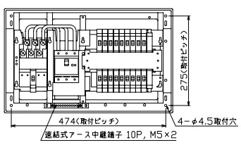 MAG310182IB2 テンパール工業 住宅用分電盤(扉付、IH・エコキュート(端子台付)、18+2、100A)｜タロトデンキ 78,720円