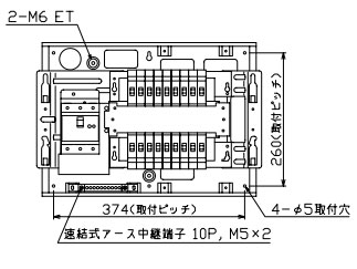 MAG31018F テンパール工業 住宅用分電盤(扉付、埋込形、18+0、100A)｜タロトデンキ