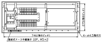 MAG31020W テンパール工業 住宅用分電盤(扉付、ワイド付属機器取付スペース付、20+0、100A)|タロトデンキ
