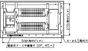 MAG310222P テンパール工業 住宅用分電盤(扉付、付属機器取付スペース付、22+2、100A)｜タロトデンキ
