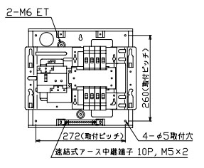 MAG3308F 拾パール産業 住み家用分電盤(扉付、埋込形、8+0、30A)